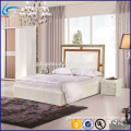 Modern Euro Style Bedroom furniture high headboard luxury leather bed